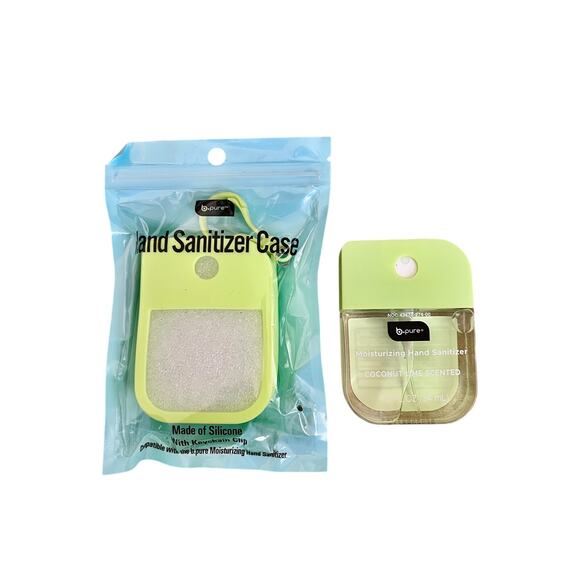 B Pure Coconut Lime Hand Sanitizer and Matching Silicon Keychain Clip - Picture 1 of 1